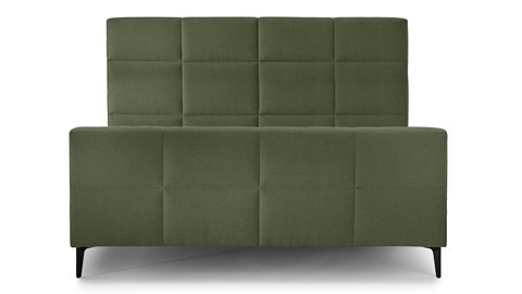 Boxspring Attraktiv Trendik vlak zonder matras, green