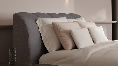 Bed Dune - Warm wool, dark grey