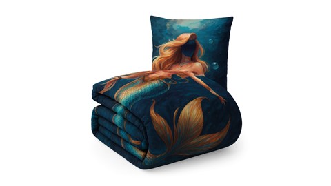 HappyBed (Kids) Zeemeermin - dekbed zonder overtrek