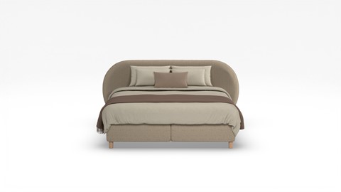 Boxspring Flow met Kårlsson Excellence matras, natural