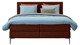 Boxspring Emerald vlak met gestoffeerd matras, copper