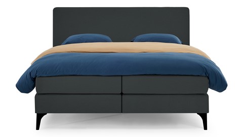 Boxspring Attraktiv Lykka vlak met gestoffeerd matras, anthracite