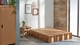 Paper Bed met laden, bruin