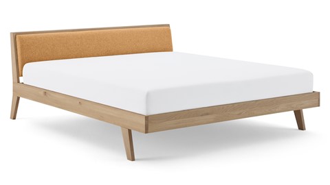 Bed Skogar exclusief bodem en matras, caramel