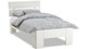 Bed Fresh 400 met hoofdbord, wit