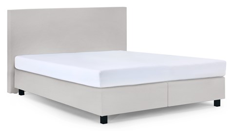 Boxspring Autentik Tunn met B Bright Platinum 200 matras, light grey