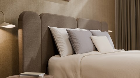 Elektrische boxspring Ridge, grey