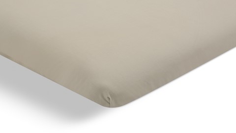 Hoeslaken Biologisch perkal topper, zand