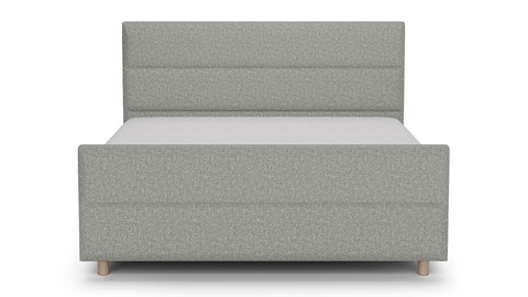 Boxspring Mica - Bold touch, ashgrey