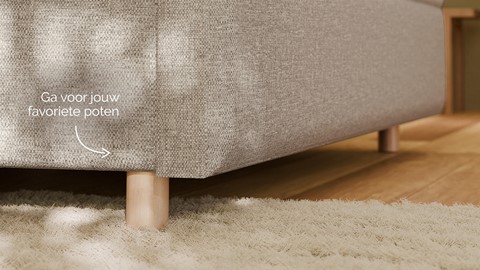 Boxspring Mica - Bold touch, pale