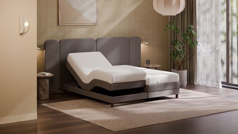 Elektrische boxspring Ridge met Kårlsson Excellence matras, dark grey