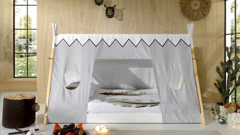 Textielset voor bed Tipi, beige