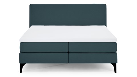 Boxspring Attraktiv Lykka vlak met gestoffeerd matras, teal