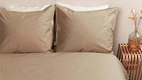 Dekbedovertrek Cotton Uni, khaki