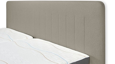 Boxspring Elite Lines verstelbaar met Slow Motion 2 matras, naturel