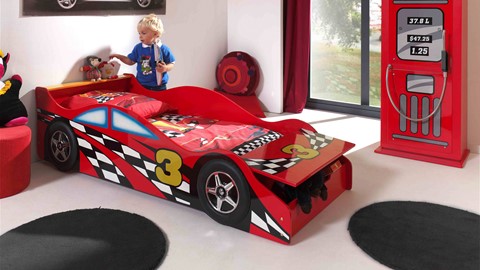Bed Race car, rood