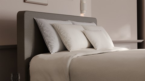 Elektrische boxspring Glade - Soft suede, liver