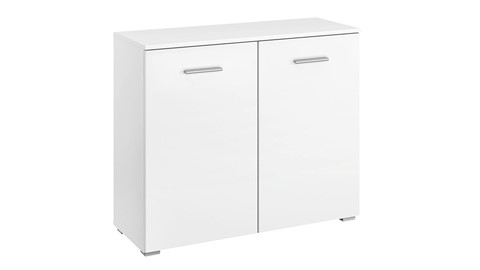 Commode Butiken met 2 deuren, alpine wit