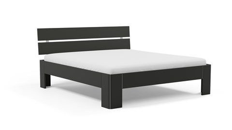 Bed Fresh 450 met hoofdbord, zwart