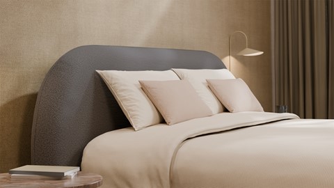 Boxspring Flow - Warm wool, grey