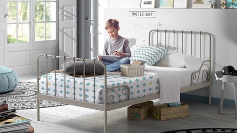 Bed Alice, grijs