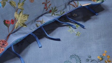 Dekbedovertrek Bustani, blue