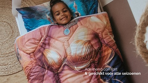 HappyBed (Kids) Zeemeermin - dekbed zonder overtrek