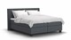 Boxspring Autentik Tunn vlak met gestoffeerd matras, dark blue
