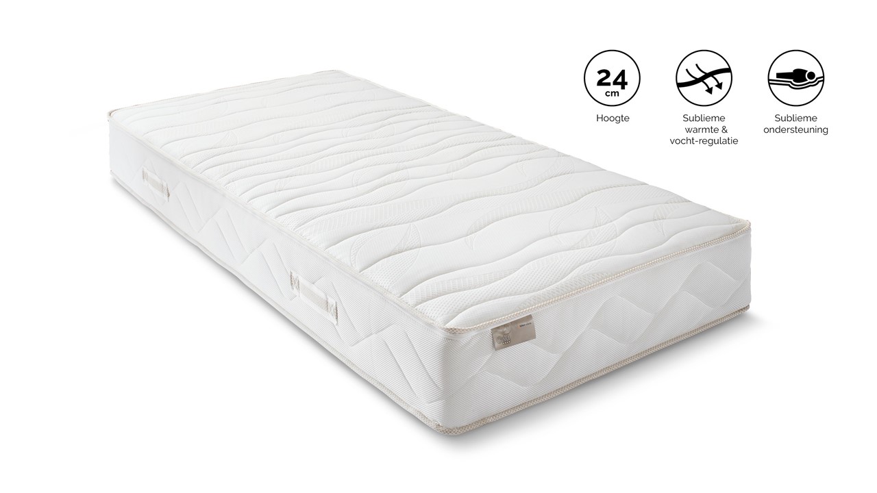 Sweetnight Matras 120 x 200 cm - 7-Zones Pocketveringmatras Met Geltraagschuim - Hoogte 20 cm, Hardheidsgraad H3 - Öko-Tex Gecertificeerd