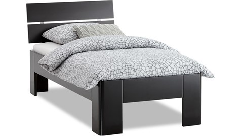 Bed Fresh 450 met hoofdbord, zwart