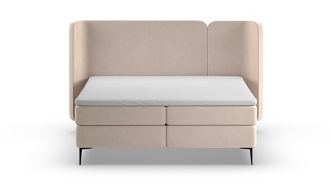 Boxspring Mesa - Warm wool, beige