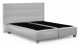 Boxspring Solid Lina vlak zonder matras, light grey