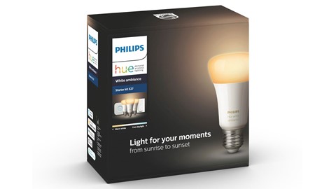 Verlichting Philips Hue White Ambiance Starterkit E27 (3 lampen, 1 dimmer + bridge)