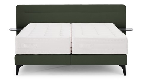 Boxspring Element Hallbar vlak met Balance matras, green