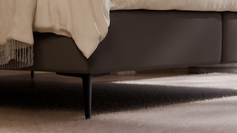 Boxspring Mesa met Kårlsson Excellence matras, grey