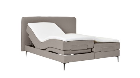Boxspring Quartz verstelbaar met gestoffeerd matras, rpes 83