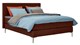 Boxspring Emerald vlak met gestoffeerd matras, copper