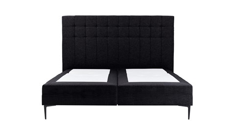 Boxspring Jade vlak zonder matras, black