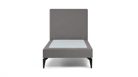Boxspring Cisano vlak zonder matras, light grey