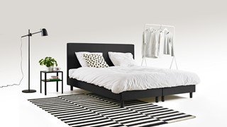 Box Ambra met Silver Pocket Deluxe Foam matras