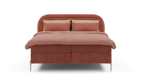 Boxspring Amber - Velvet glow, blush