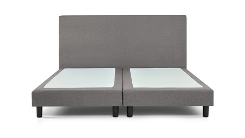 Box Ambra vlak zonder matras, light grey