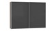 Schuifdeurkast Motion, truffel eiken/glas graphit