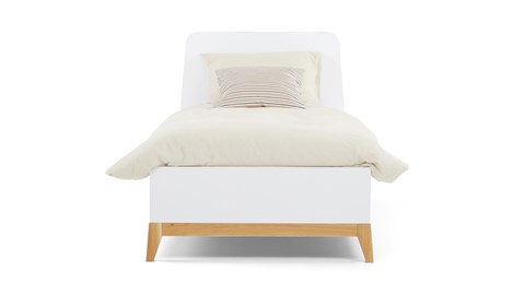 Bed Nevada, wit-eiken