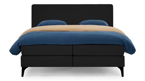 Boxspring Attraktiv Lykka vlak met gestoffeerd matras, black