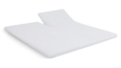 Hoeslaken Basic splittopmatras, wit