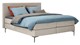 Boxspring Emerald vlak met gestoffeerd matras, khaki