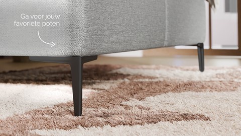 Boxspring Emerald - Bold touch, ashgrey