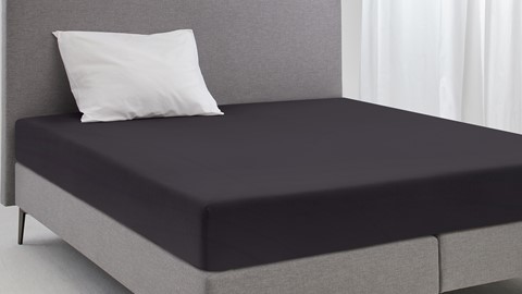 Hoeslaken Biologisch jersey matras, antraciet