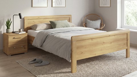 Bed Elba, rustiek eiken